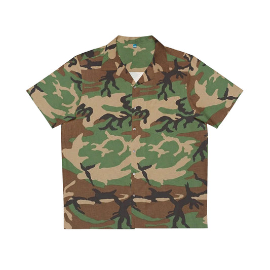 Men's M81 Camouflage Hawaiian Shirt, Tropical Shirt for Summer, Beachwear, Vacation Outfit, Casual Wear