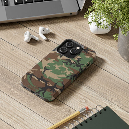 M81 Woodland Rugged Phone Case
